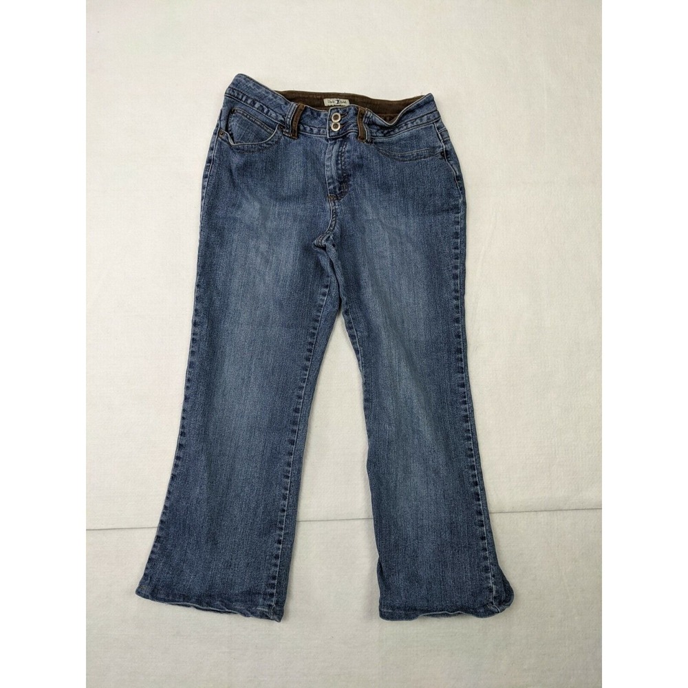 Duck Head Womens Jeans Sz 12P Bootcut Ramie Blend Blue